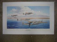 Robert Taylor signed print, "BOGEYS! ELEVEN O'CLOCK HIGH" 1137/1250