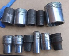 Genuine Britool Mixed Socket Set 11 Sockets 3/8 And 1/2 Drive See For Details