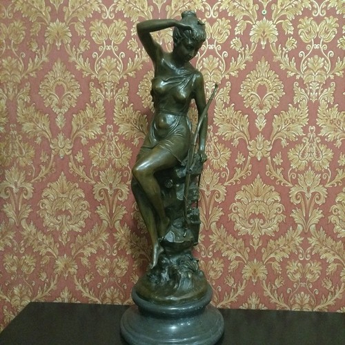 Bronze woman sculpture nymphe - bronze,