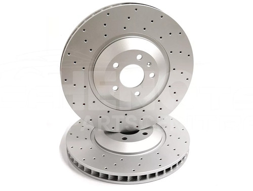 Front drilled brake discs - front,