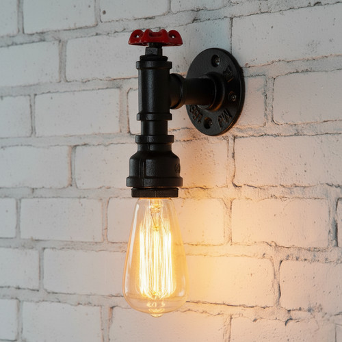 Vintage industrial wall lamp - industrial,