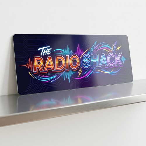 The radio shack - metal, sign