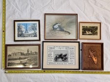 job lot 6 vintage framed