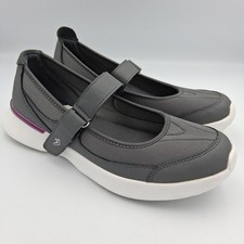 FitVille Uk Size 7.5 Wide Women Casual Flats Shoes Adjust Buckle Strap Mary Jane