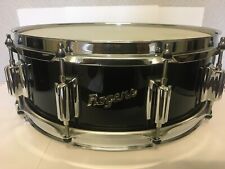 Rogers 14x5 Dyna-Sonic Snare Drum with Beavertail Lugs - Black Gloss Lacquer.