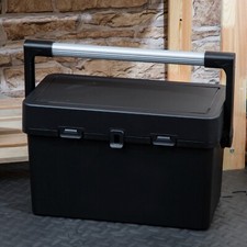 46cm Heavy Duty Black Tool Box