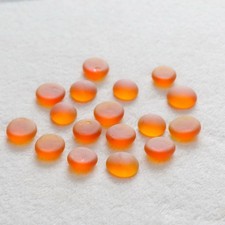 Matte Frosted Glass Flat Beads