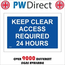 SIGN Keep Clear Access