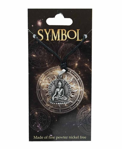 Pewter pendant buddha - pewter,