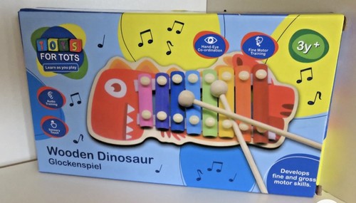 Wooden dinosaur glockenspiel - wooden,