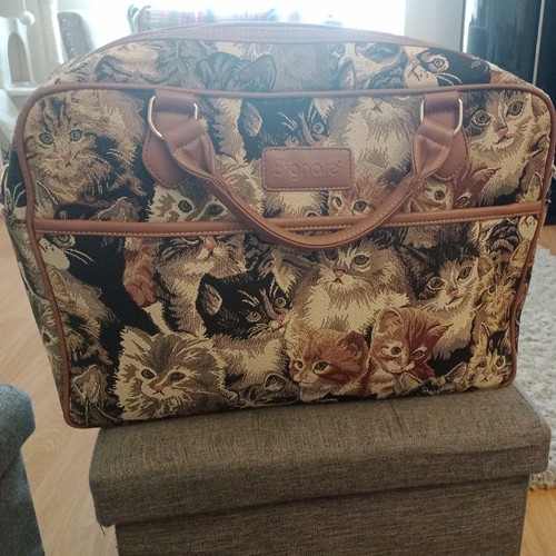 Signare cat tapestry tote - signare,