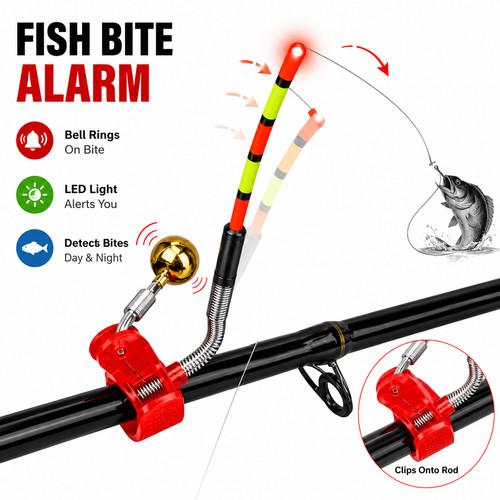 Led night fishing rod - tip, clip