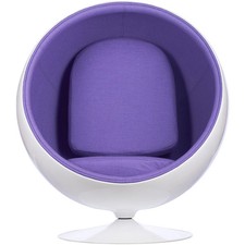 Retro Ball Chair with Cashmere