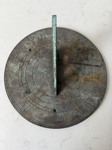 Old antique sundial rare - old,