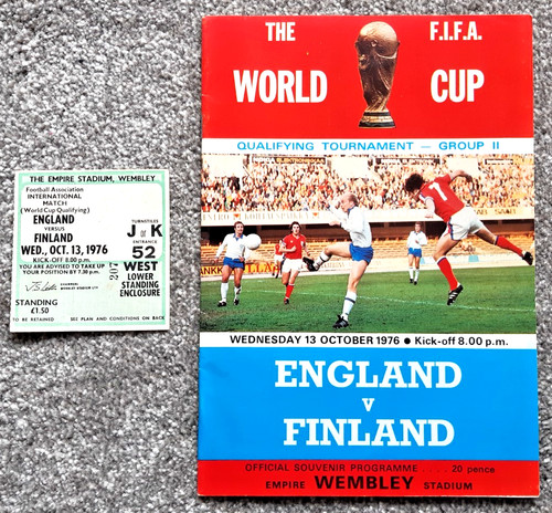 England finland 1976 world - v,