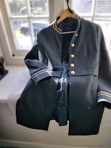 Zara military style navy - military,