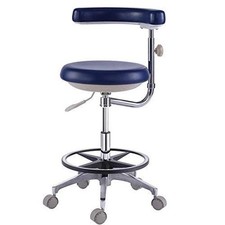 Mobile Dental Nurse Stools Medical Dentist Chair Surgical DRS' Stools PU Leather