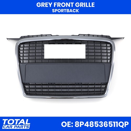 Front bumper grille grey - front,