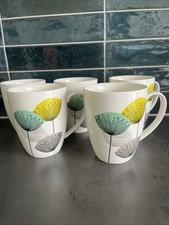 5 Sanderson Dandelion Clock Mugs