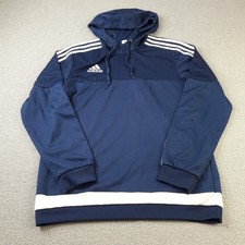 Adidas Mens Hoodie Medium Navy