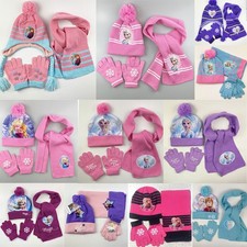 Kids Girls Beanie Hat Scarf