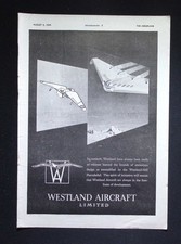 Original 1944 advert westland - original,