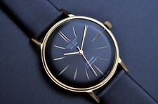 New Poljot De LUXE Ultra SLIM Watch Mens  Vintage USSR  Case Stainless Steel 