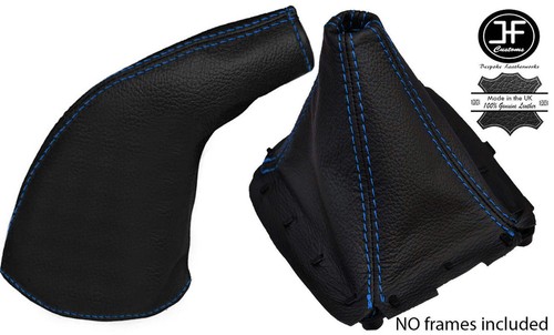 Blue stitch leather - blue,