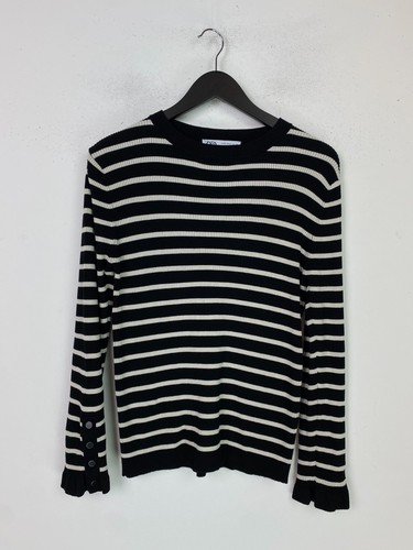 Zara black white - black, crew