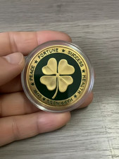 Lucky four leaf clover - lucky, painted