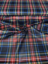 1 M Tartan Check  Print 100%