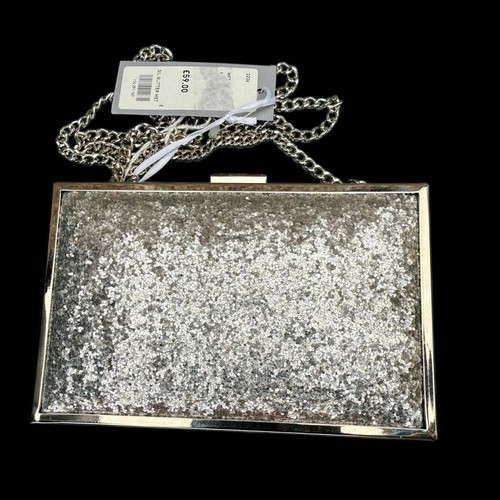 Untold silver clutch bag - untold,