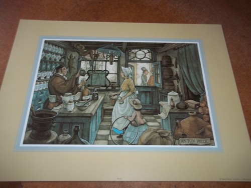 Anton pieck vintage print lady - pieck,