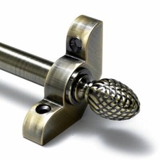 13 X Antique Brass Stair Rods - 1/2" x 36" - Premium Range - Pine Finial