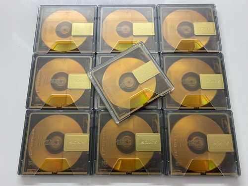Gold sony minidiscs premium - minidiscs, 74