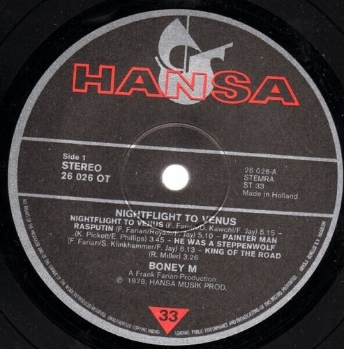 Boney nightflight to - boney,