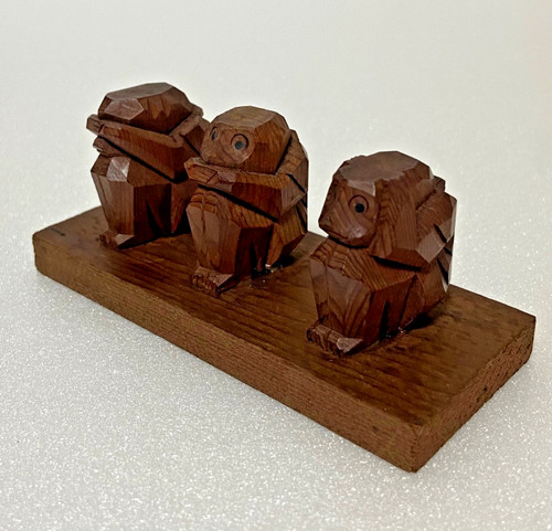 Japanese hand carved three - japanese,
