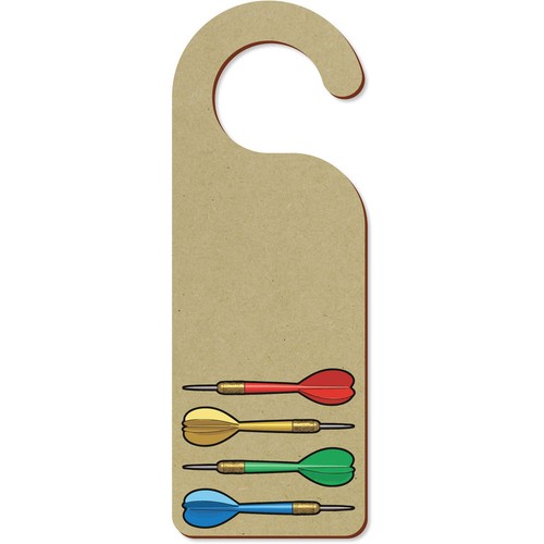 Colorful darts door hanger - door,