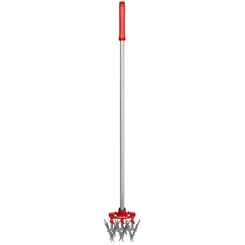 Self cleaning metal - metal, tines