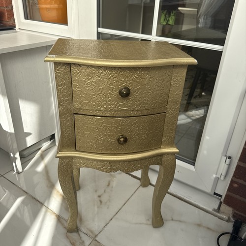 Portable table gold side - table,