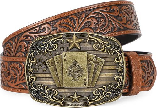 Cowboy belt western leather - cowboy,