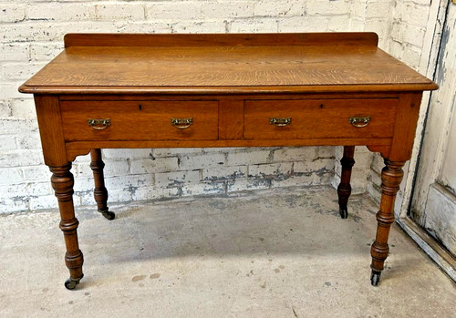 Antique victorian oak two - oak,