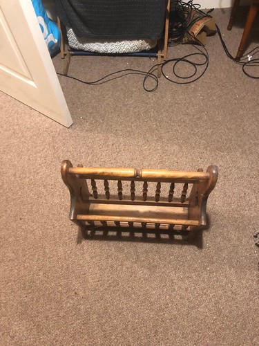 Wooden magazine rack - magazine,