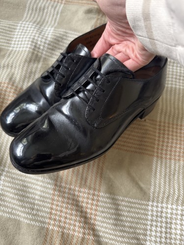 Black leather oxford - black,