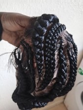 Braided WIG for women 22 Inch Cornrow GLUELESS READY TO WEAR Next Day Delivery