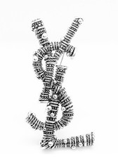 YSL SILVER TONE YVES SAINT