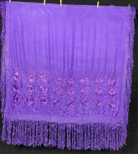 Vintage silk embroidered - silk,