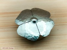 Silver Tone Flower Shaped