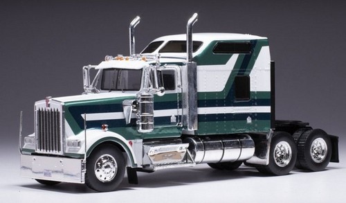 1990 kenworth w900 white green - kenworth,