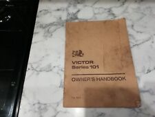 1965 Vauxhall Victor 101 Owners Handbook
